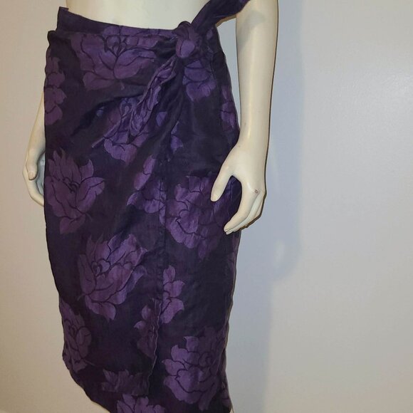 BOSS HUGO BOSS Vintage West Germany Faux Wrap Skirt, Size 10 - Picture 2 of 6